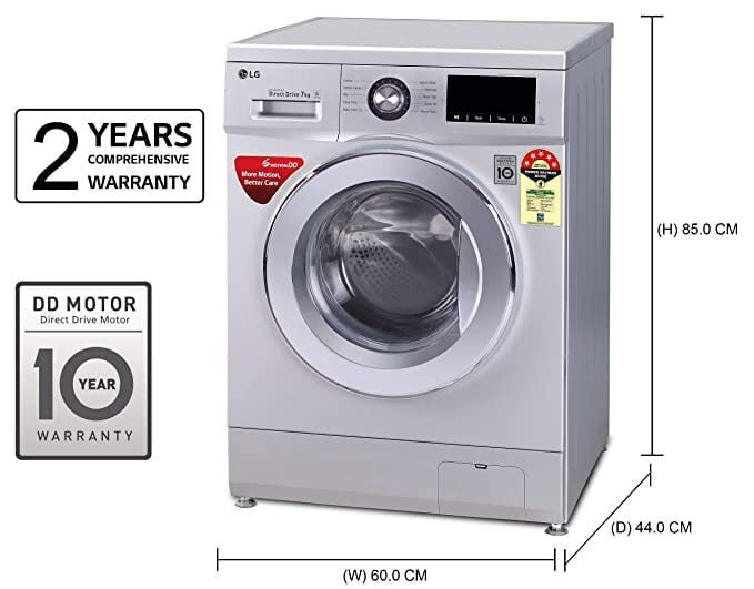 LG 7.0 Kg 5 Star Inverter Fully-Automatic Front Loading Washing Machine (FHM1207ZDL, LG 7.0 Kg 5 Star Inverter Fully-Automatic Front Loading Washing Machine (FHM1207ZDL,